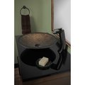 Novatto LAGHETTO Glass Vessel Bathroom Sink Set, Oil Rubbed Bronze NOHP-G031ORB